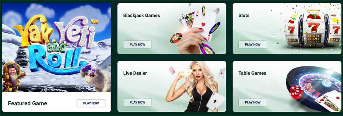 BetUS Casino games