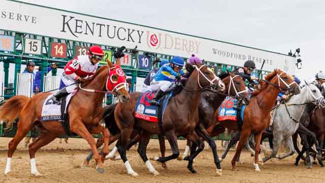Kentucky Derby out the gate