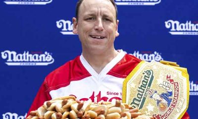 Joey Chestnut famous hotdog eater