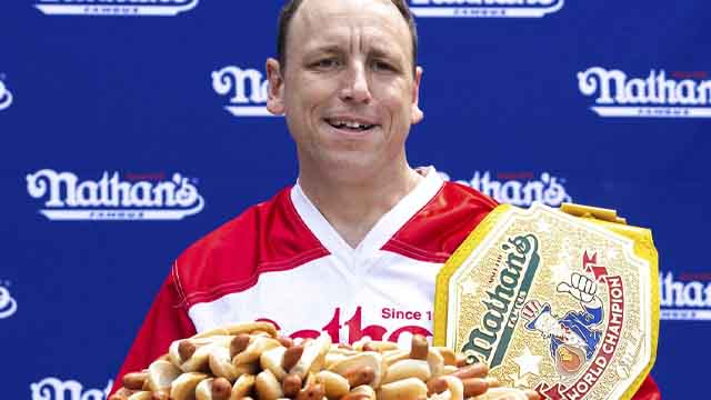 Joey Chestnut famous hotdog eater