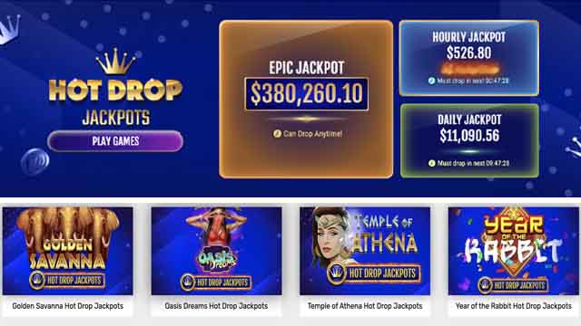 Hot drop jackpots available online