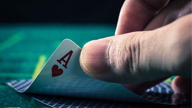 poker cards on table