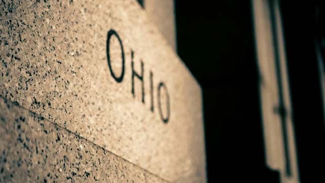 Ohio cemented in concrete